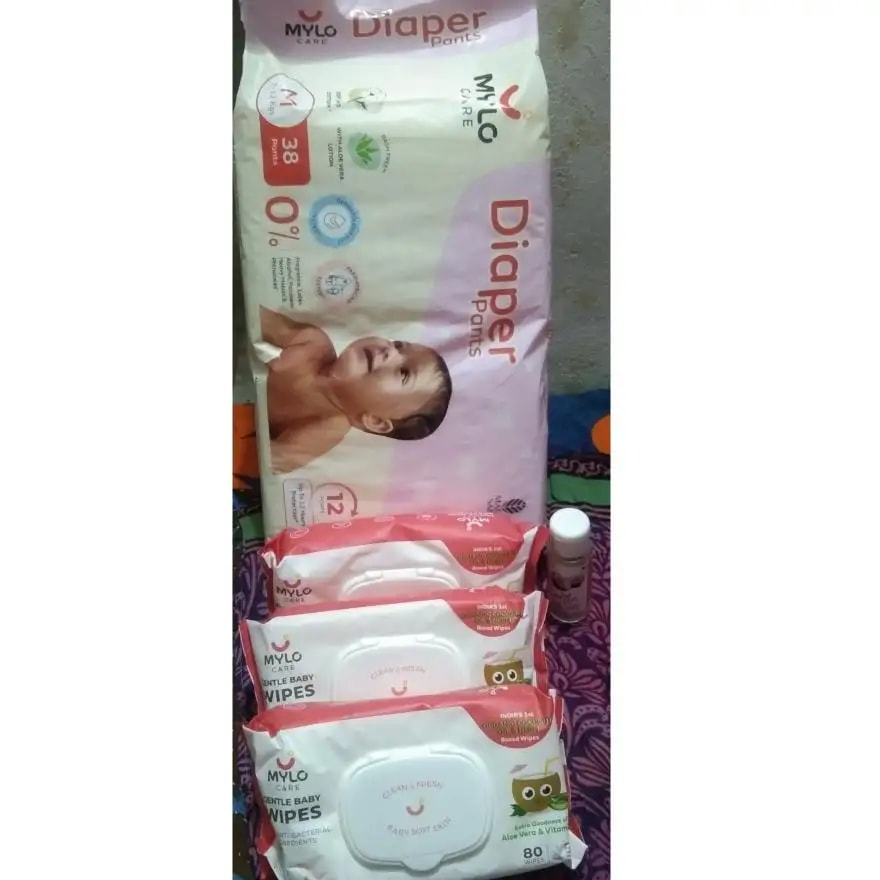 Gentle Baby Wipes With Lid - Organic Coconut Oil, Neem, Aloe Vera and Vitamin E | 98% Pure Water | Dermatologically Tested (Pack of 3) - 72 Wipes Per Pack