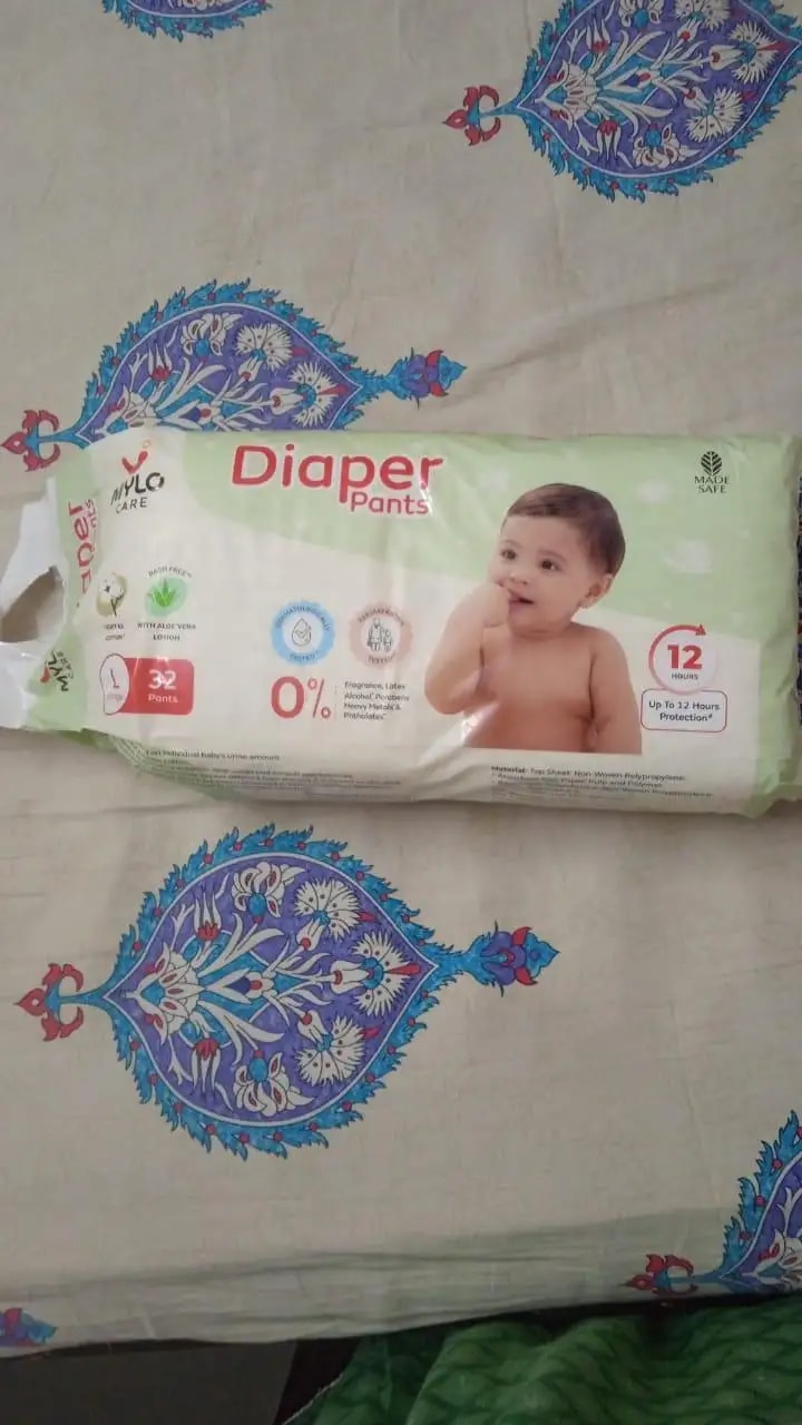 Baby Diaper Pants Small (S) Size 4-8 kgs (42 count) Leak Proof | Lightweight | Rash Free | 12 Hours Protection | ADL Technology (Pack of 1)