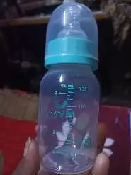 2-in-1 Baby Feeding Bottle | BPA Free with Anti-Colic Nipple & Spoon | Easy Flow Neck Design - Lion & Giraffe 125ml & 250ml