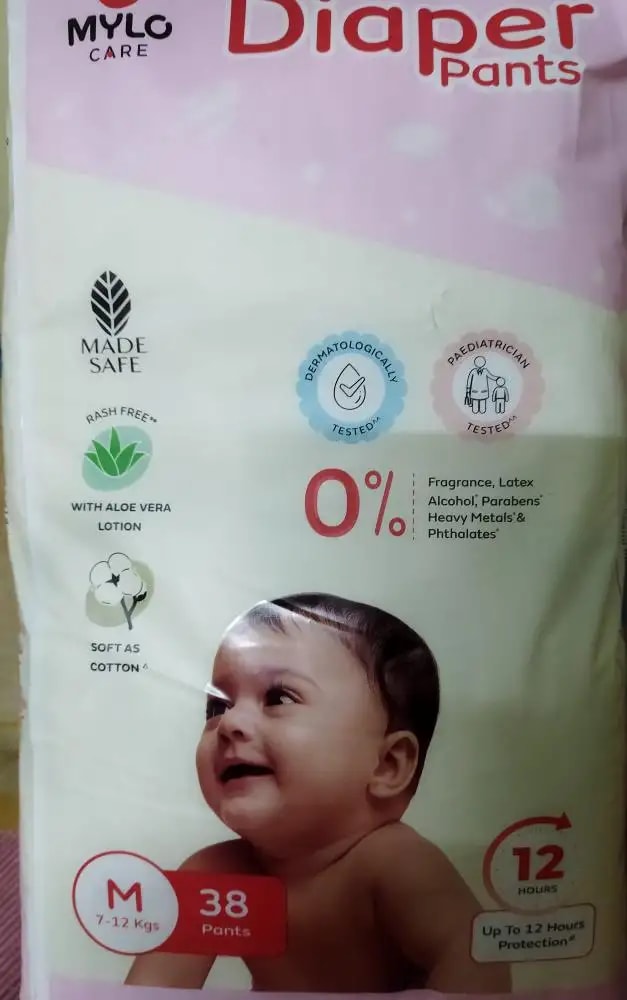 Baby Diaper Pants Small (S) Size 4-8 kgs (42 count) Leak Proof | Lightweight | Rash Free | 12 Hours Protection | ADL Technology (Pack of 1)