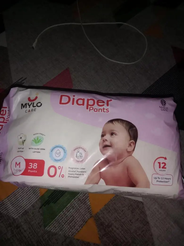 Baby Diaper Pants Small (S) Size 4-8 kgs (42 count) Leak Proof | Lightweight | Rash Free | 12 Hours Protection | ADL Technology (Pack of 1)