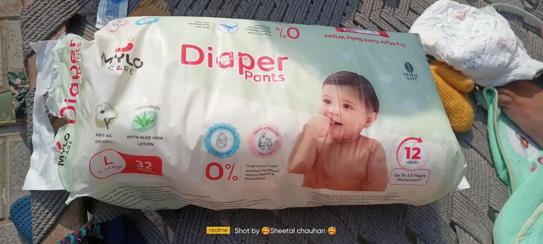Baby Diaper Pants Small (S) Size 4-8 kgs (42 count) Leak Proof | Lightweight | Rash Free | 12 Hours Protection | ADL Technology (Pack of 1)