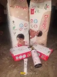 Super Saver Combo - Baby Diaper Pants Medium (M) 7-8 kgs - (76 count) Leak Proof + Extra Virgin Coconut Oil (200ml)