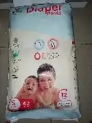 Baby Diaper Pants Small (S) Size 4-8 kgs (42 count) Leak Proof | Lightweight | Rash Free | 12 Hours Protection | ADL Technology (Pack of 1)