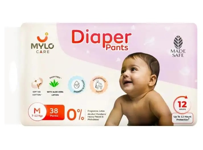 Baby Diaper Pants Small (S) Size 4-8 kgs (42 count) Leak Proof | Lightweight | Rash Free | 12 Hours Protection | ADL Technology (Pack of 1)