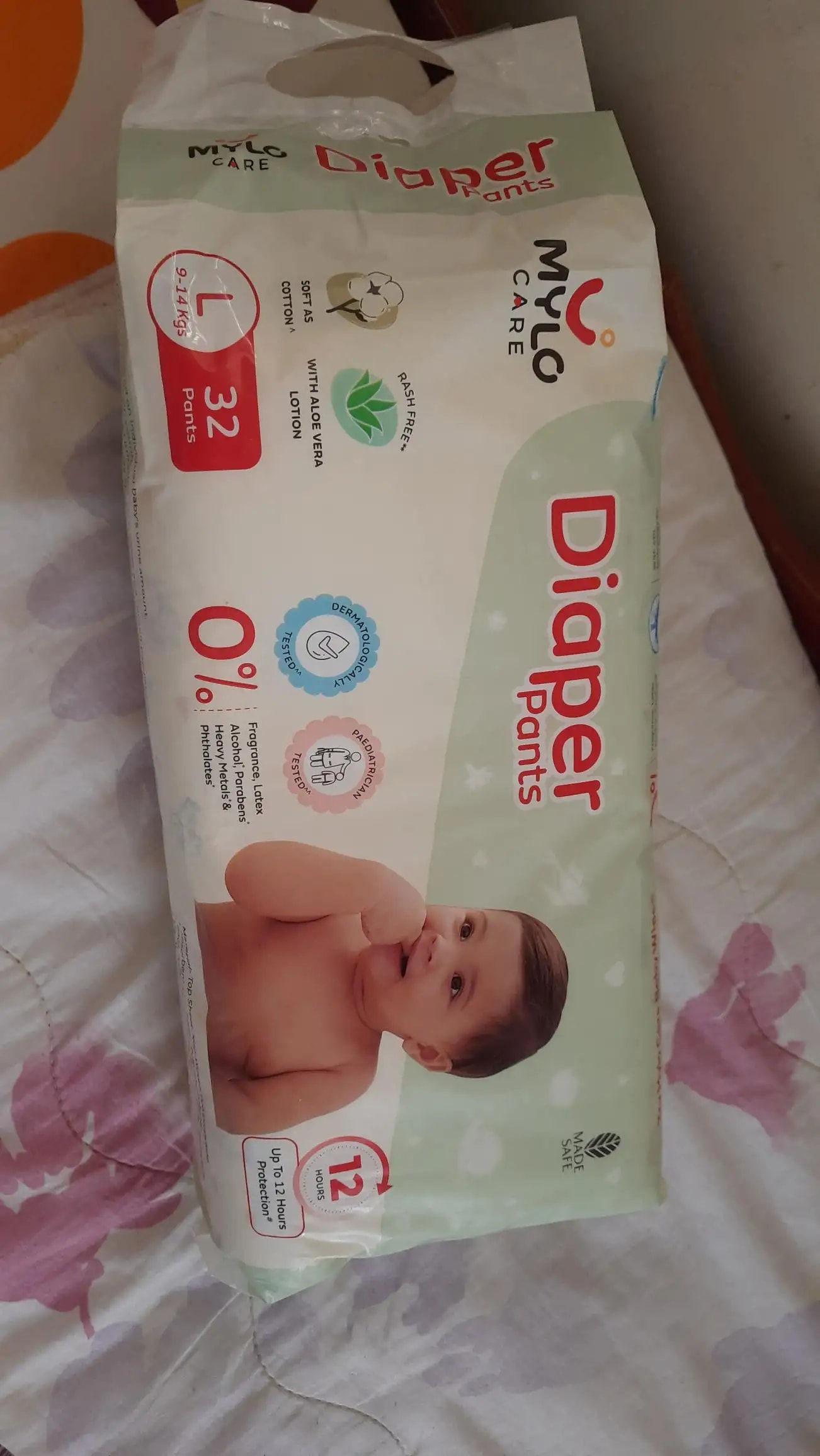 Baby Diaper Pants Small (S) Size 4-8 kgs (42 count) Leak Proof | Lightweight | Rash Free | 12 Hours Protection | ADL Technology (Pack of 1)