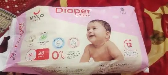 Baby Diaper Pants Small (S) Size 4-8 kgs (42 count) Leak Proof | Lightweight | Rash Free | 12 Hours Protection | ADL Technology (Pack of 1)