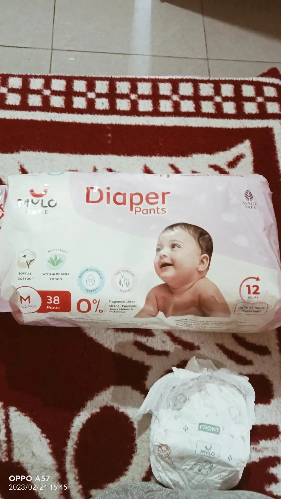 Baby Diaper Pants Small (S) Size 4-8 kgs (42 count) Leak Proof | Lightweight | Rash Free | 12 Hours Protection | ADL Technology (Pack of 1)