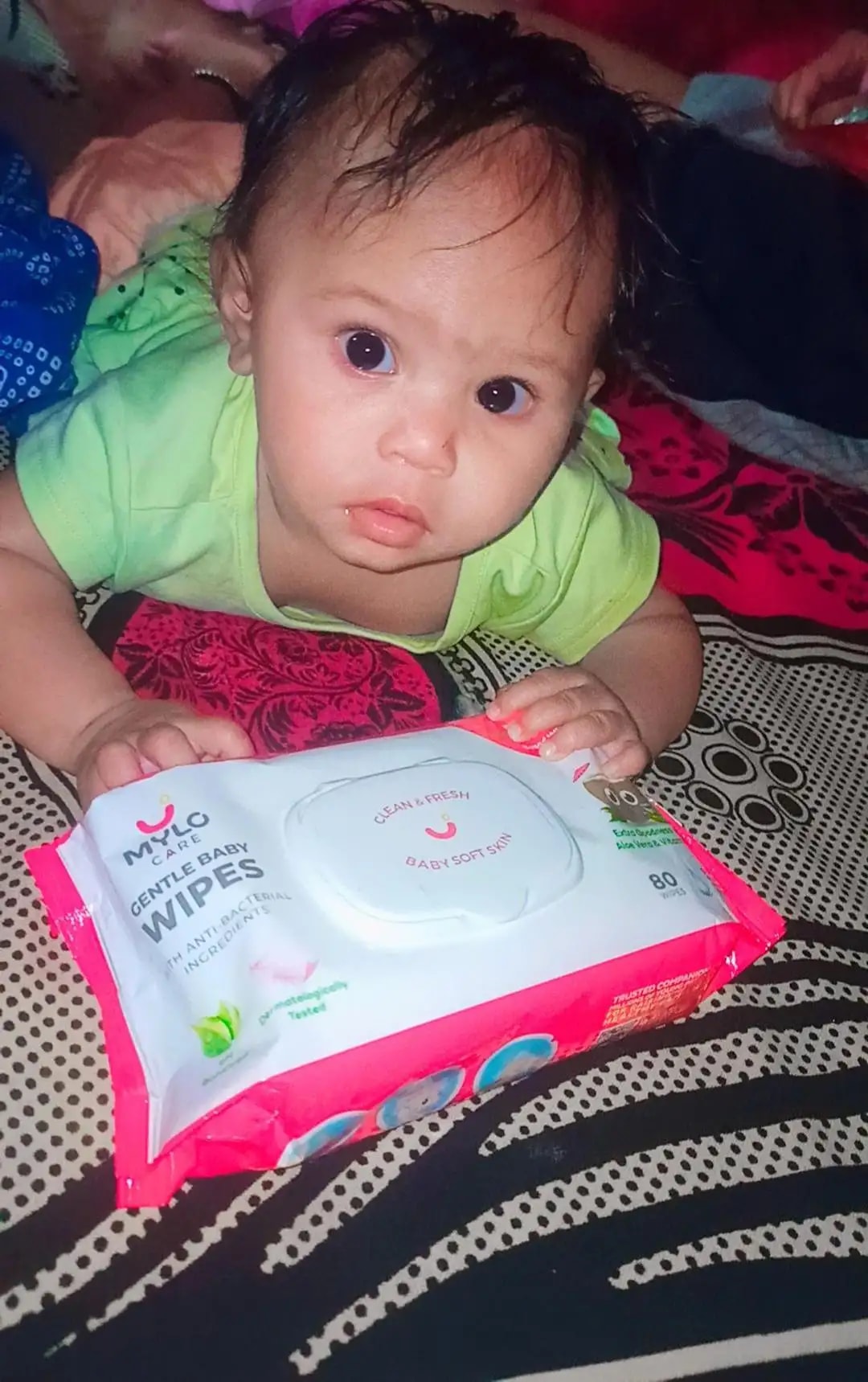 Gentle Baby Wipes With Lid - Organic Coconut Oil, Neem, Aloe Vera and Vitamin E | 98% Pure Water | Dermatologically Tested (Pack of 3) - 72 Wipes Per Pack