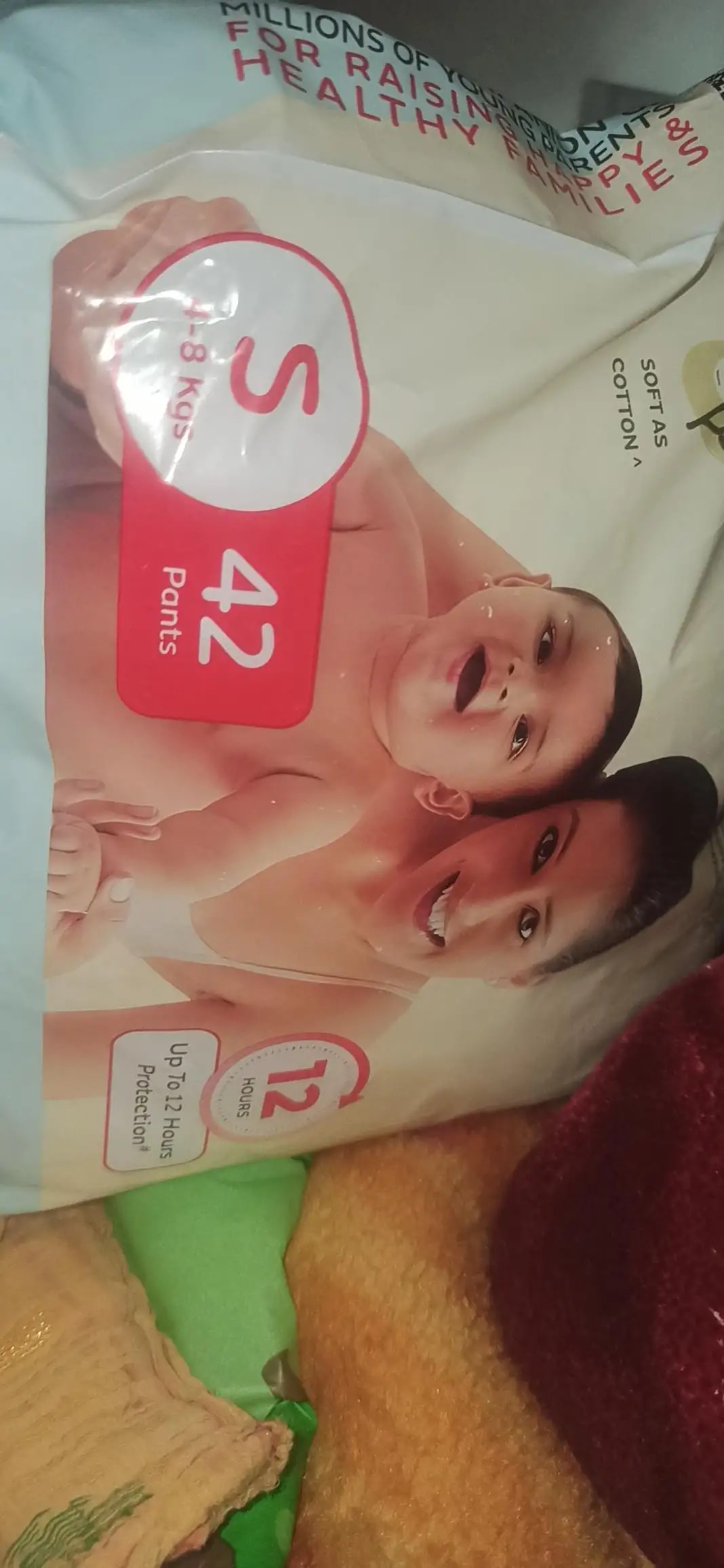 Baby Diaper Pants Small (S) Size 4-8 kgs (42 count) Leak Proof | Lightweight | Rash Free | 12 Hours Protection | ADL Technology (Pack of 1)