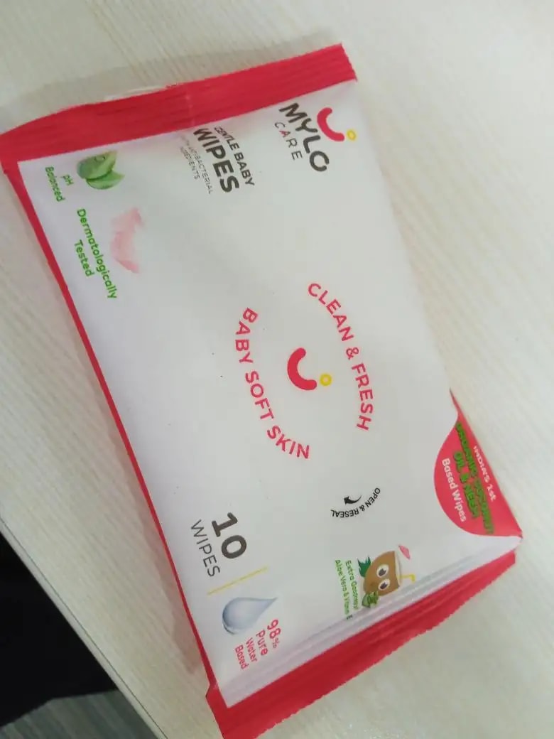 Gentle Baby Wipes With Lid - Organic Coconut Oil, Neem, Aloe Vera and Vitamin E | 98% Pure Water | Dermatologically Tested (Pack of 3) - 72 Wipes Per Pack