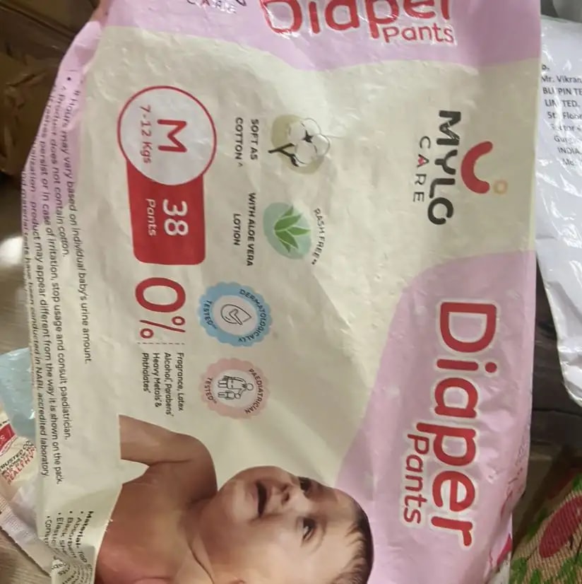 Baby Diaper Pants Small (S) Size 4-8 kgs (42 count) Leak Proof | Lightweight | Rash Free | 12 Hours Protection | ADL Technology (Pack of 1)