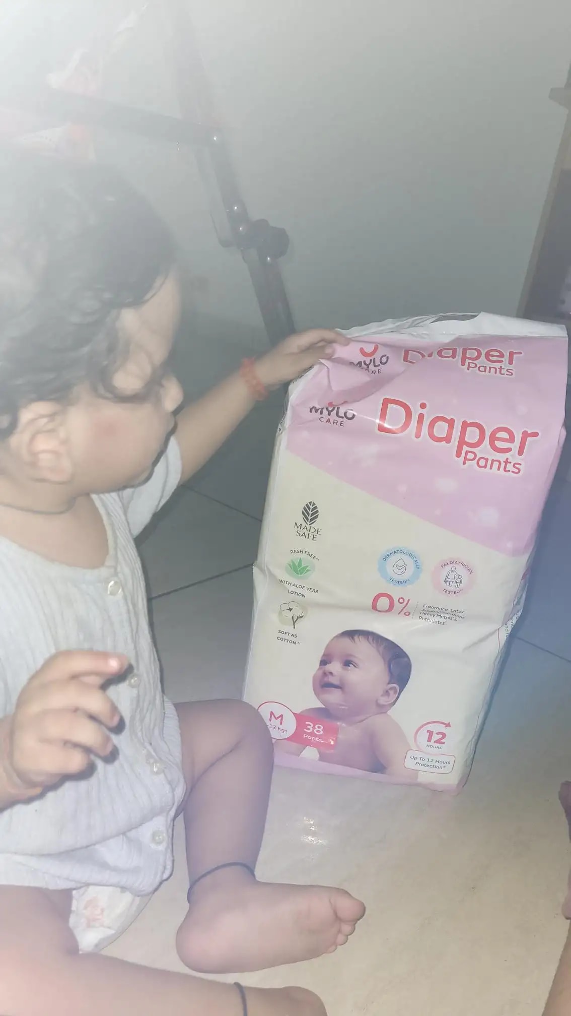 Baby Diaper Pants Small (S) Size 4-8 kgs (42 count) Leak Proof | Lightweight | Rash Free | 12 Hours Protection | ADL Technology (Pack of 1)