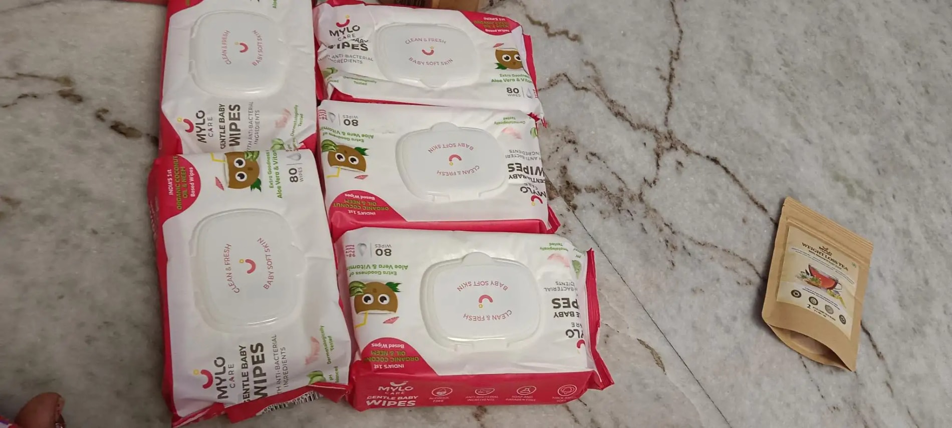 Gentle Baby Wipes With Lid - Organic Coconut Oil, Neem, Aloe Vera and Vitamin E | 98% Pure Water | Dermatologically Tested (Pack of 3) - 72 Wipes Per Pack