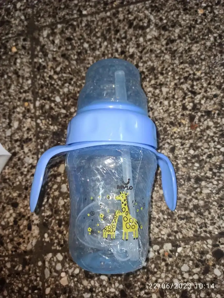 Baby Sipper | 2-in-1 Convertible Sipper with Spout & Straw | Sipper Bottle for Kids - 150ml - BPA-Free (Green)