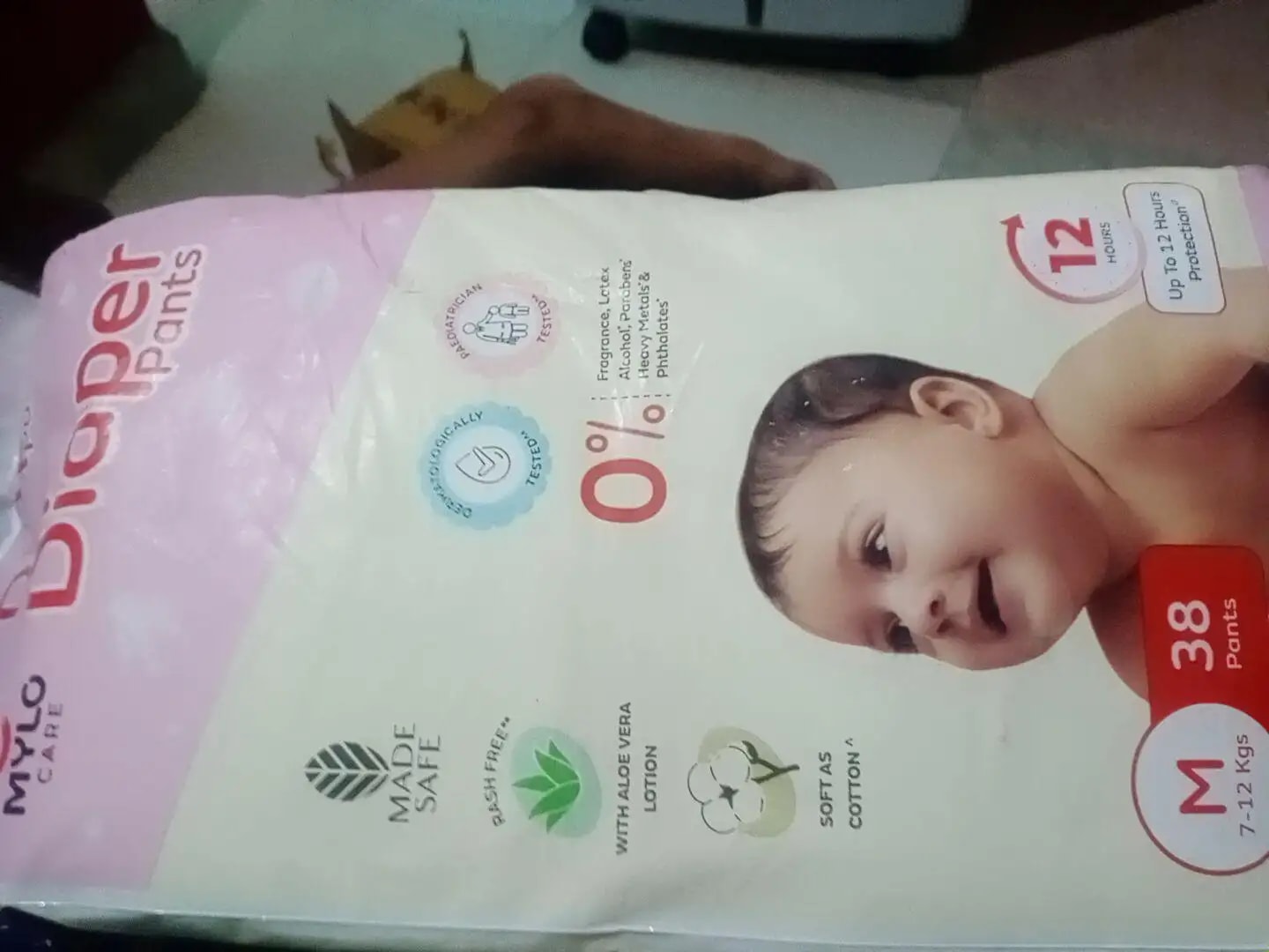 Baby Diaper Pants Small (S) Size 4-8 kgs (42 count) Leak Proof | Lightweight | Rash Free | 12 Hours Protection | ADL Technology (Pack of 1)