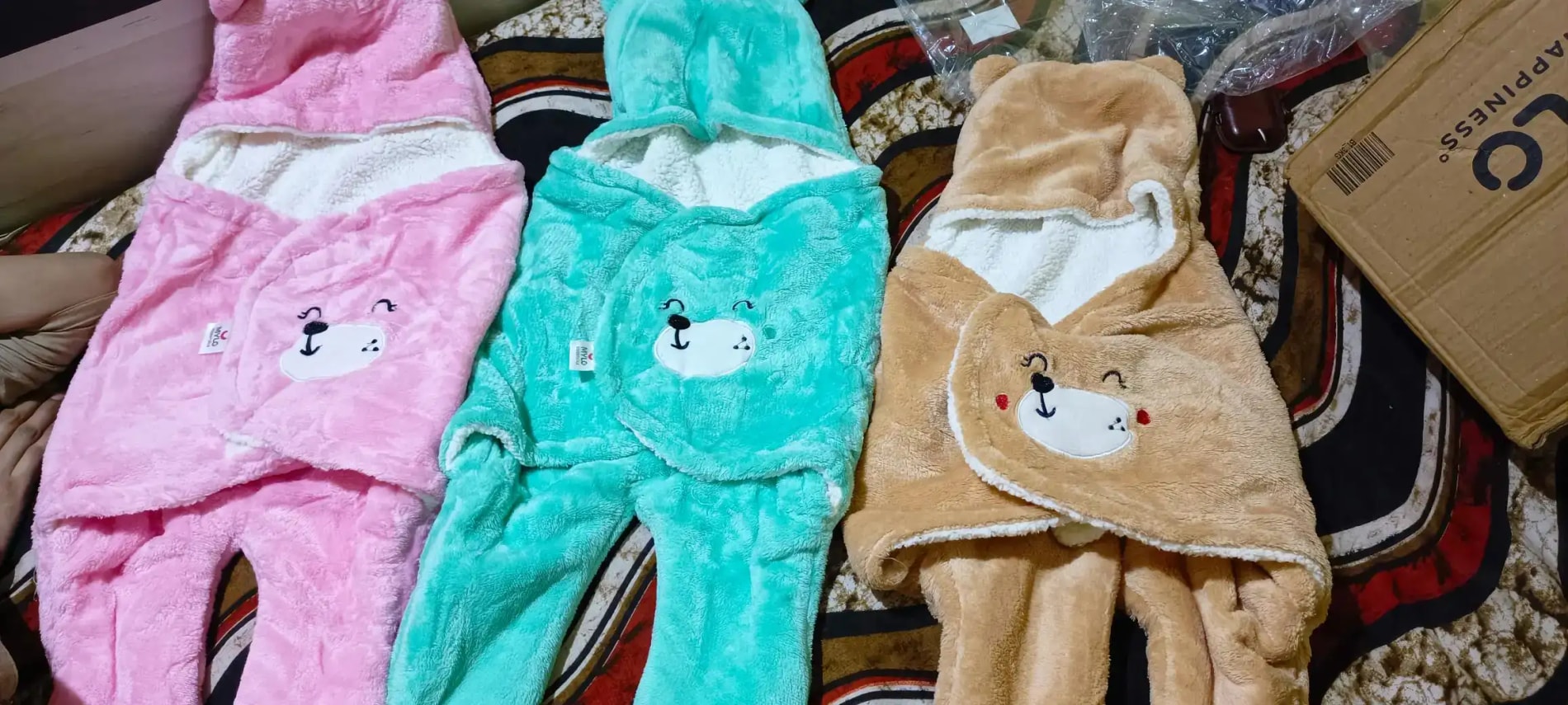 Baby Wrapper for New Born | Baby Swaddling Wrapper | 4-in-1 All Season AC Blanket cum Sleeping Bag for Baby 0-6 Months - Light Pink & Mint Green
