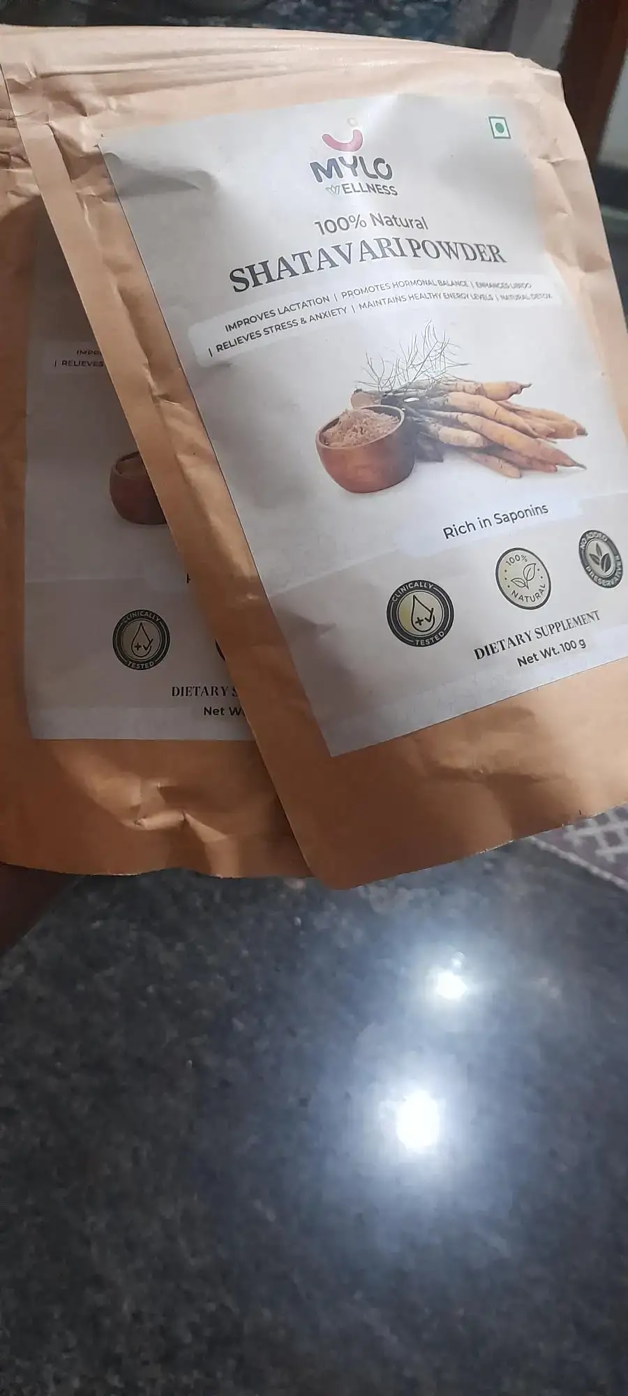 Shatavari Powder for Women | Improves Lactation | Promotes Hormonal Balance | Relieves Stress & Anxiety | Clinically Tested - 100 gm