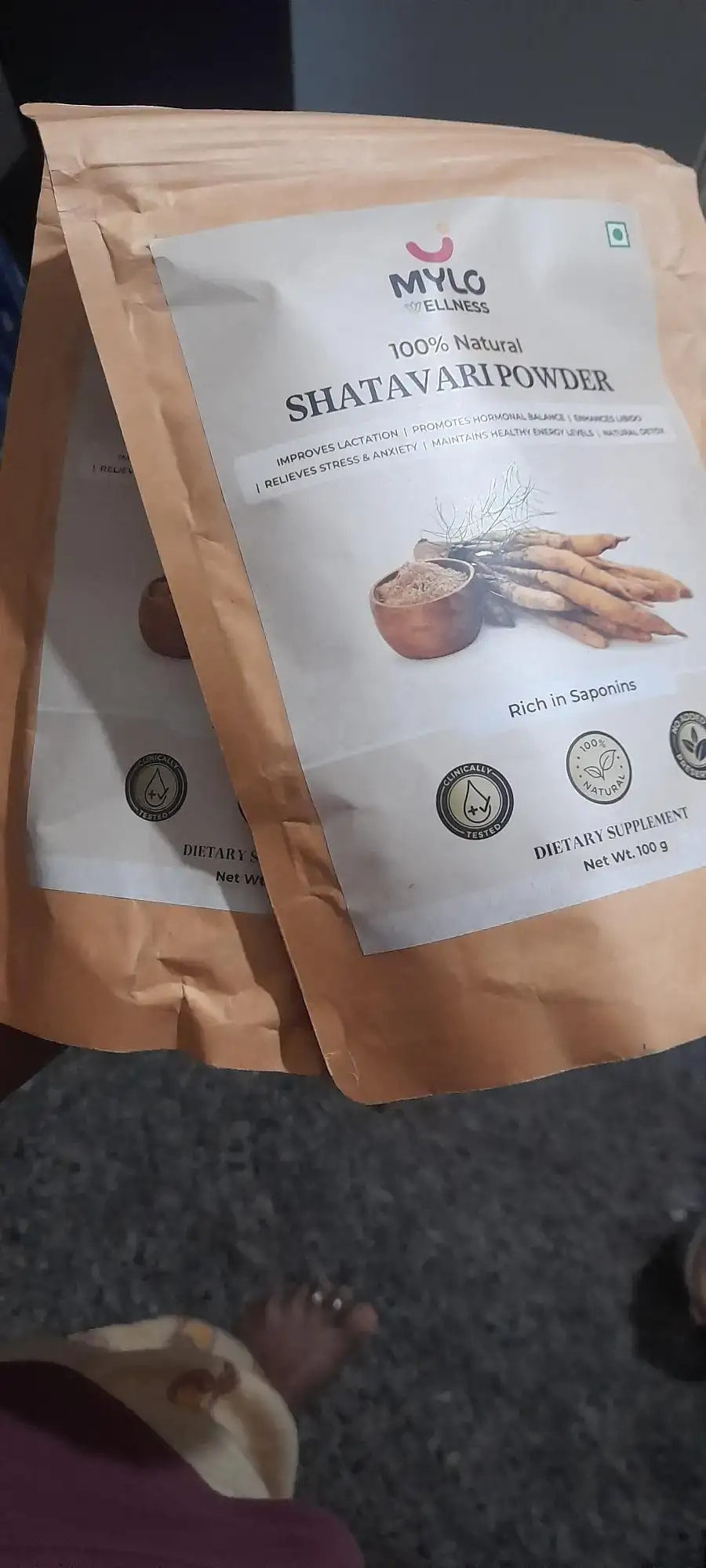 Shatavari Powder for Women | Improves Lactation | Promotes Hormonal Balance | Relieves Stress & Anxiety | Clinically Tested - 100 gm