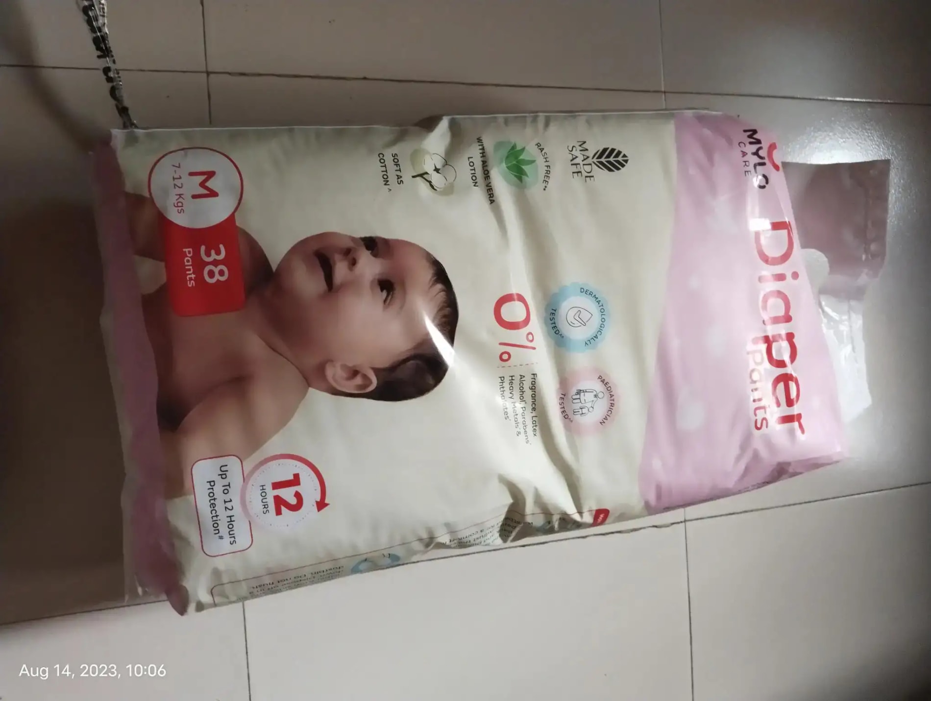Baby Diaper Pants Small (S) Size 4-8 kgs (42 count) Leak Proof | Lightweight | Rash Free | 12 Hours Protection | ADL Technology (Pack of 1)