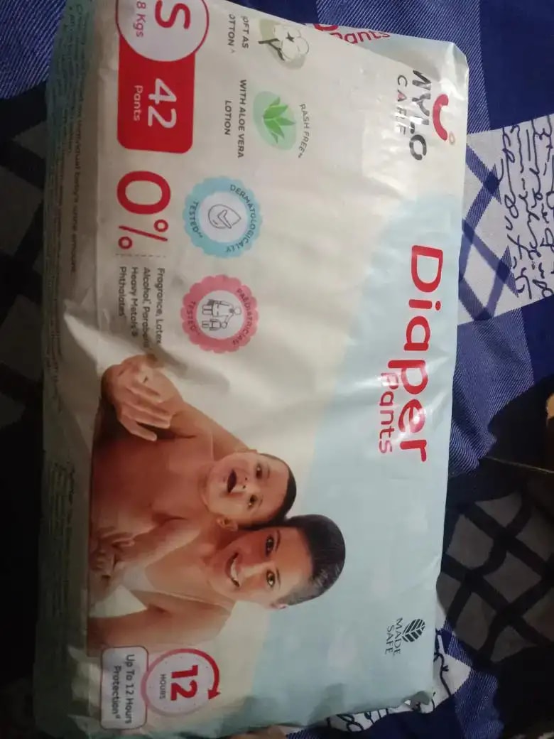 Baby Diaper Pants Small (S) Size 4-8 kgs (42 count) Leak Proof | Lightweight | Rash Free | 12 Hours Protection | ADL Technology (Pack of 1)