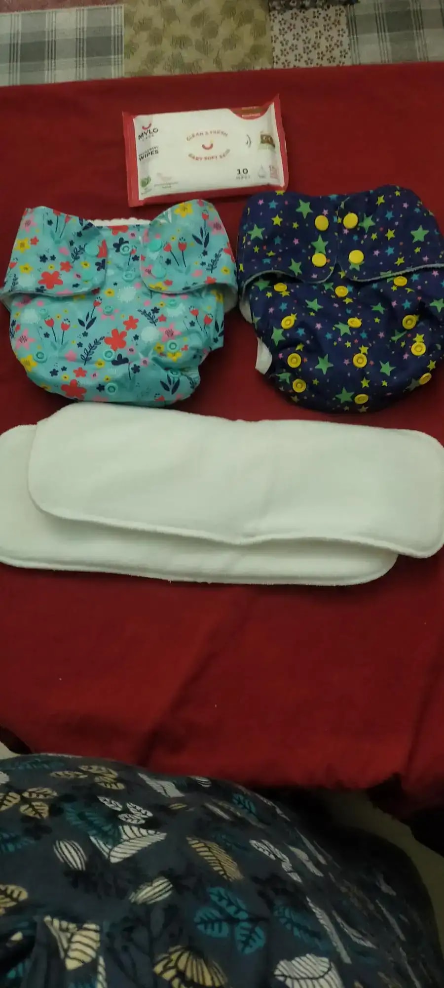 Adjustable Washable & Reusable Cloth Diaper With Absorbent Insert Pad (3M-3Y) | Oeko-Tex Certified | Prevents Rashes - Rainbow & Jungle - Pack of 2