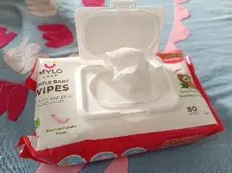 Gentle Baby Wipes With Lid - Organic Coconut Oil, Neem, Aloe Vera and Vitamin E | 98% Pure Water | Dermatologically Tested (Pack of 3) - 72 Wipes Per Pack