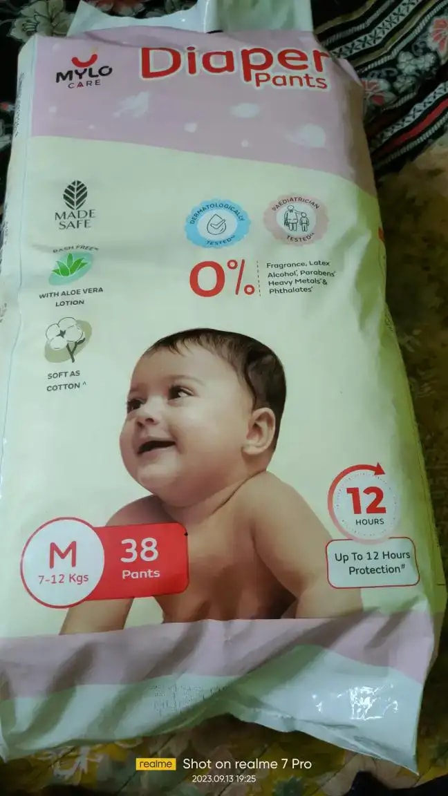 Baby Diaper Pants Small (S) Size 4-8 kgs (42 count) Leak Proof | Lightweight | Rash Free | 12 Hours Protection | ADL Technology (Pack of 1)