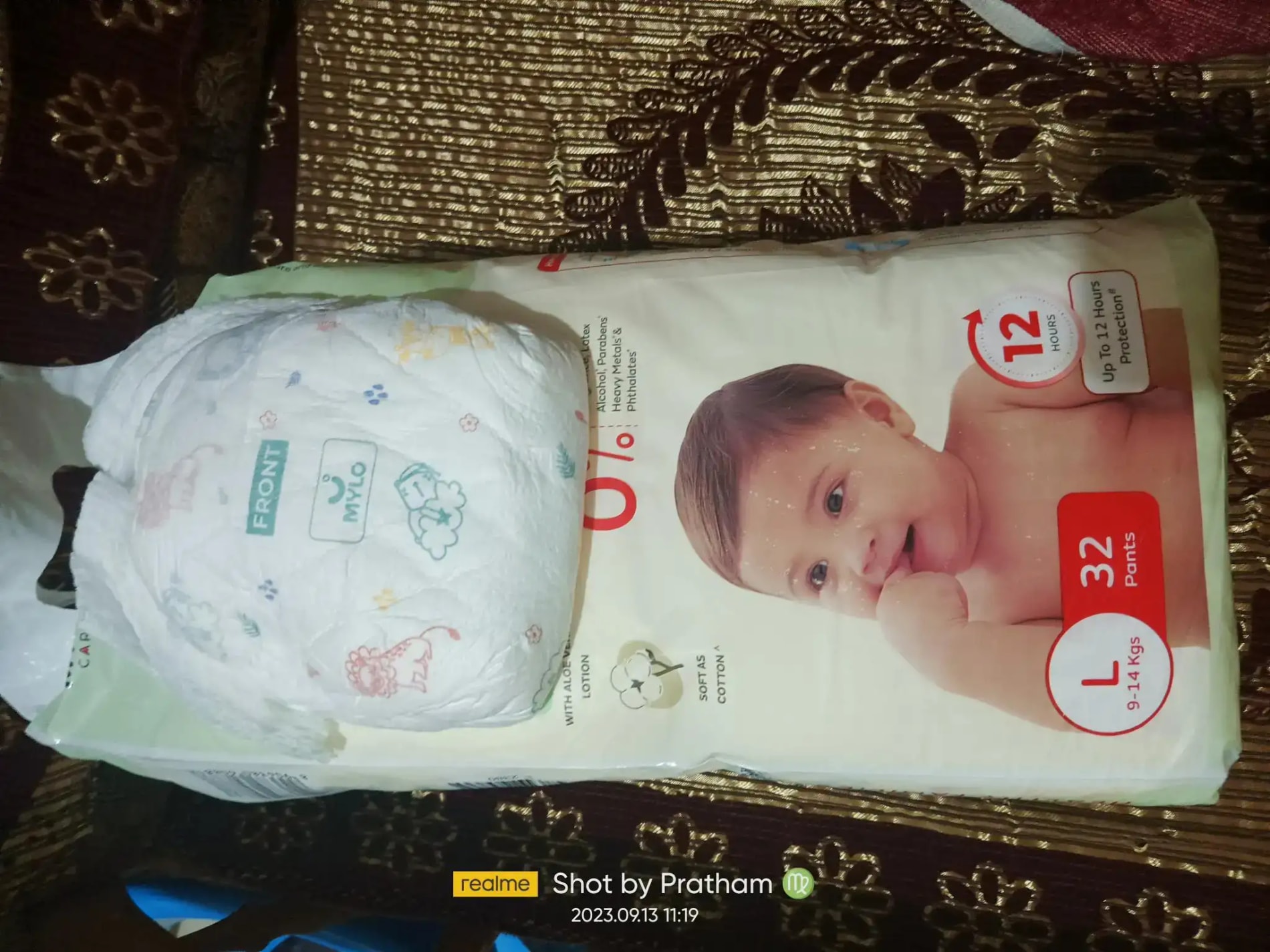 Baby Diaper Pants Small (S) Size 4-8 kgs (42 count) Leak Proof | Lightweight | Rash Free | 12 Hours Protection | ADL Technology (Pack of 1)