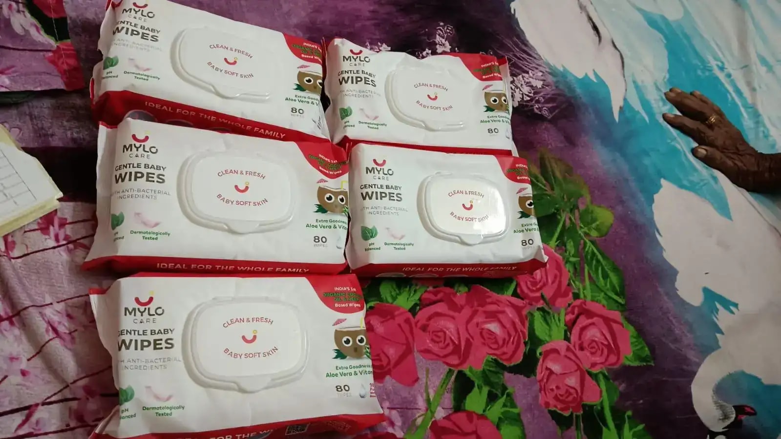Gentle Baby Wipes With Lid - Organic Coconut Oil, Neem, Aloe Vera and Vitamin E | 98% Pure Water | Dermatologically Tested (Pack of 3) - 72 Wipes Per Pack