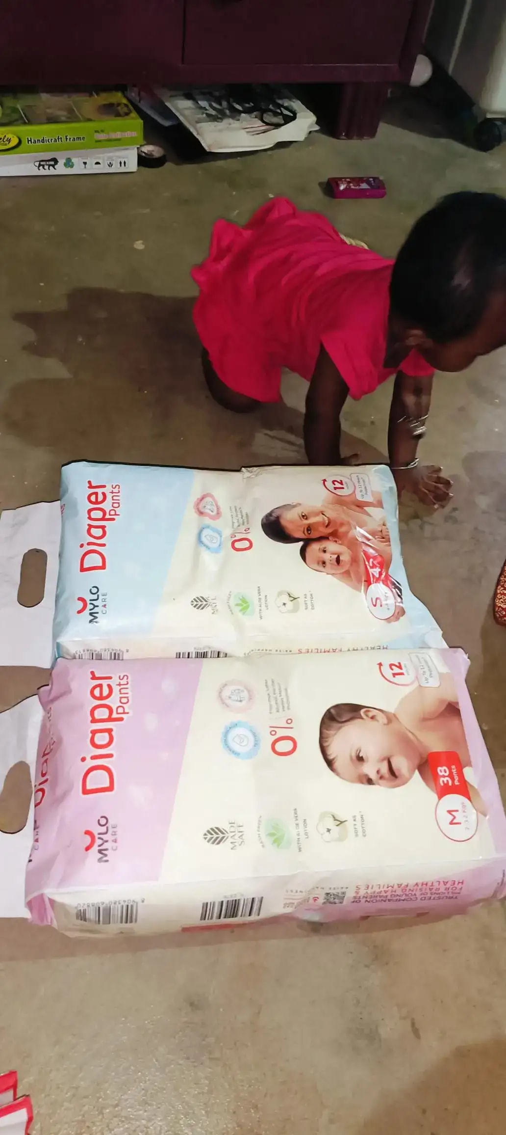 Baby Diaper Pants Small (S) Size 4-8 kgs (42 count) Leak Proof | Lightweight | Rash Free | 12 Hours Protection | ADL Technology (Pack of 1)