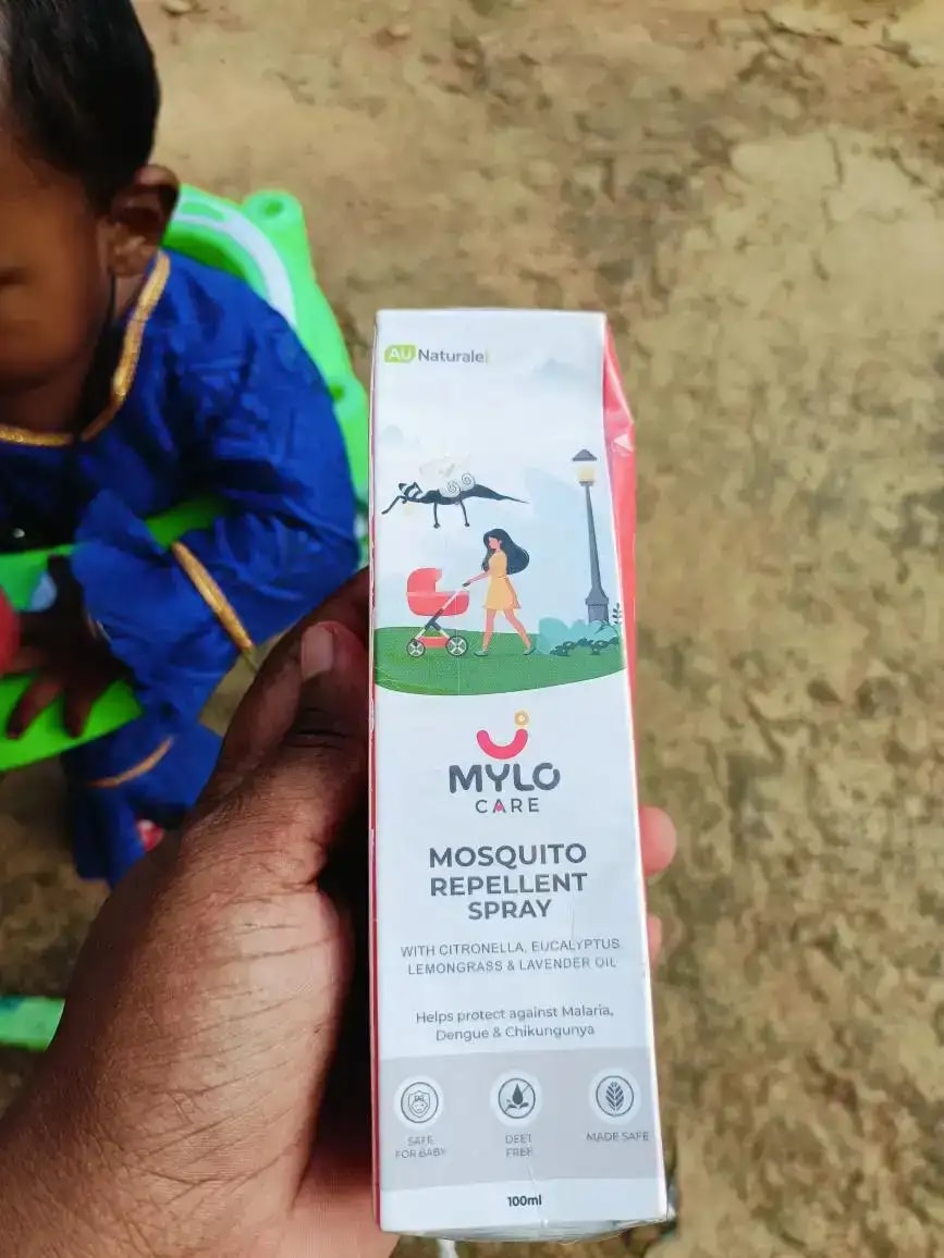 Baby Mosquito Spray | 100% Natural Ingredients | Protects Against Dengue, Malaria, Chikungunya | 100 ml - Pack of 2