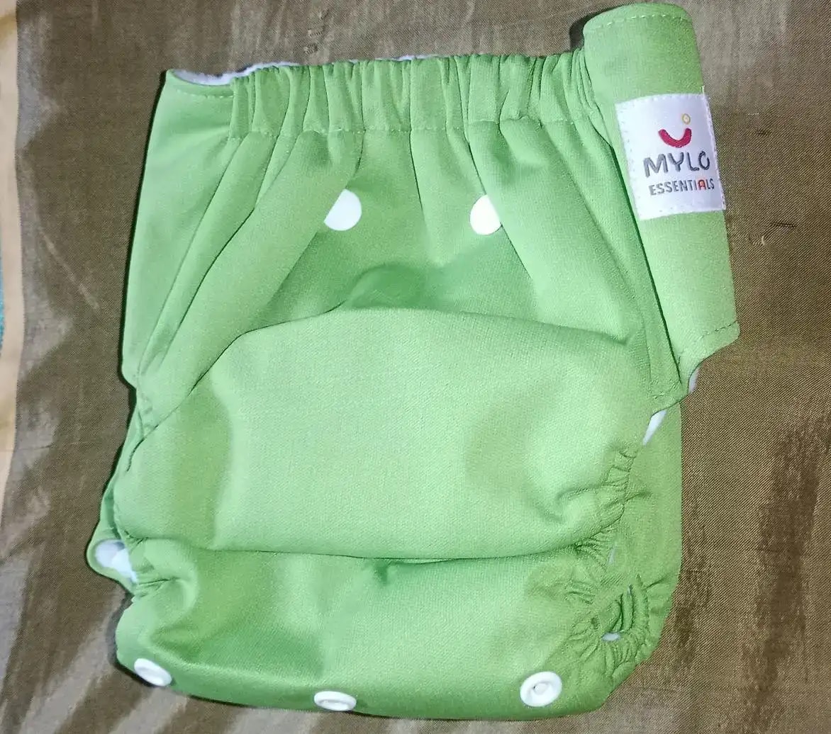 Adjustable Washable & Reusable Cloth Diaper With Dry Feel, Absorbent Insert Pad (3M-3Y) | Oeko-Tex Certified | Prevents Rashes - Assorted Colors - Pack of 4