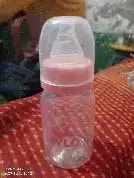 2-in-1 Baby Feeding Bottle | BPA Free with Anti-Colic Nipple & Spoon | Easy Flow Neck Design - Lion & Giraffe 125ml & 250ml
