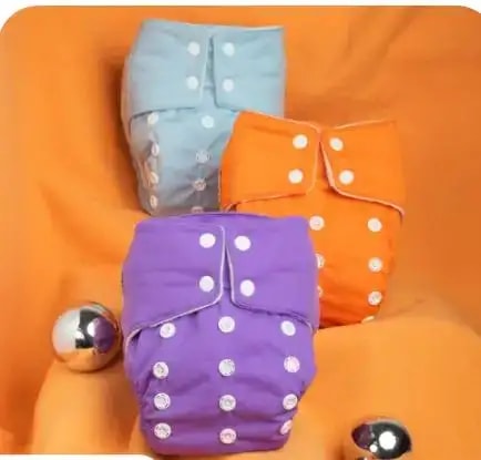 Adjustable Washable & Reusable Cloth Diaper With Dry Feel, Absorbent Insert Pad (3M-3Y) | Oeko-Tex Certified | Prevents Rashes - Assorted Colors - Pack of 4