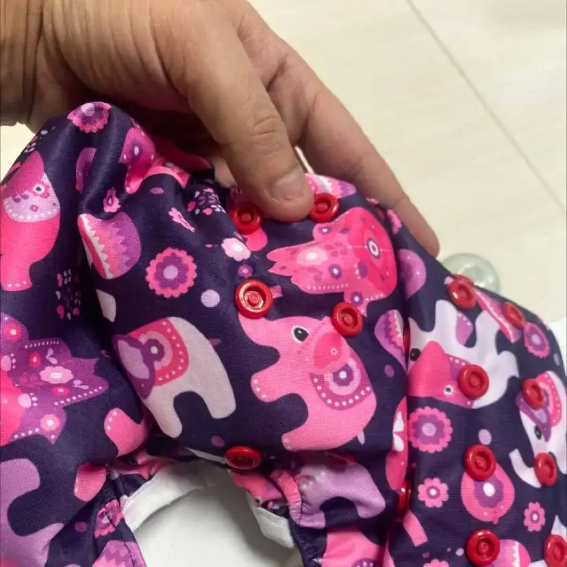 Adjustable Washable & Reusable Cloth Diaper With Absorbent Insert Pad (3M-3Y) | Oeko-Tex Certified | Prevents Rashes - Rainbow & Jungle - Pack of 2