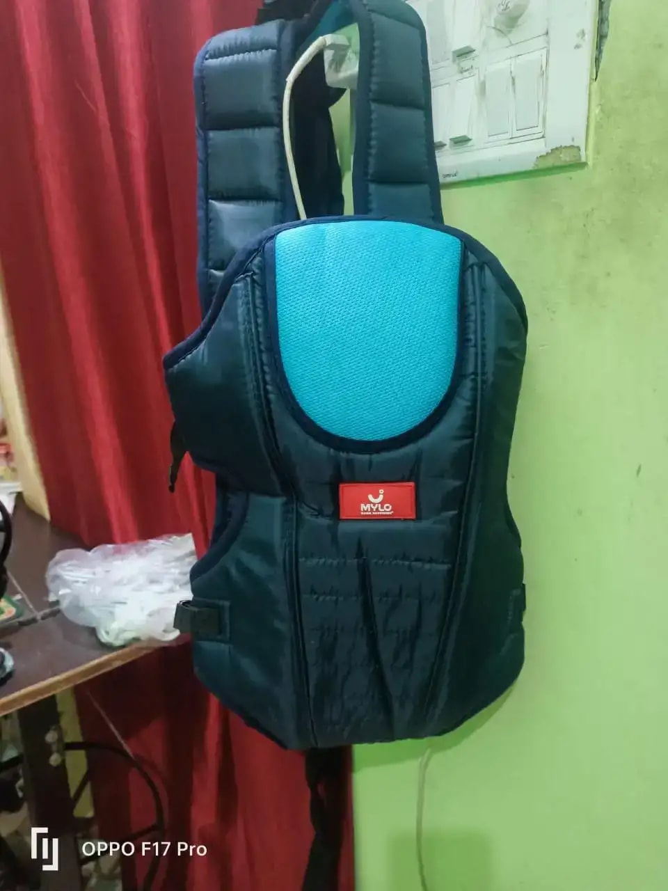 Baby Carrier Bag for 0 to 3 Years with 4 Comfortable Carrying Positions | Lightweight & Travel Friendly | Padded Neck & Shoulder Support - Red & Black