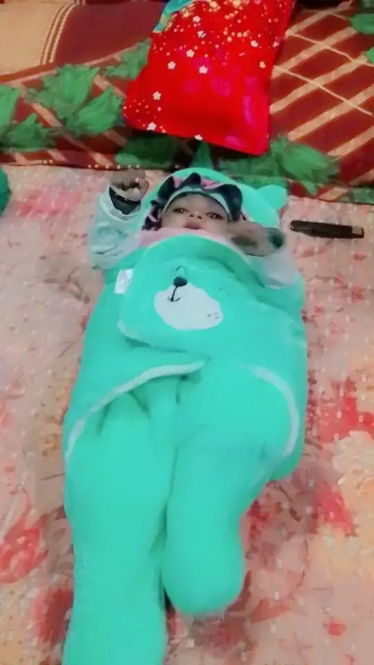 Baby Wrapper for New Born | Baby Swaddling Wrapper | 4-in-1 All Season AC Blanket cum Sleeping Bag for Baby 0-6 Months - Light Pink & Mint Green
