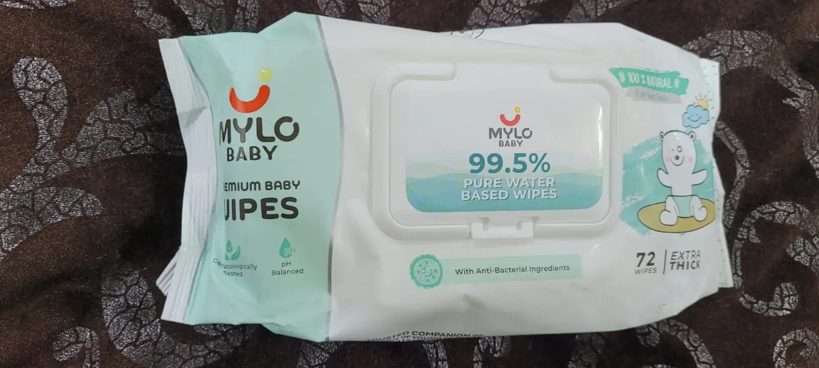 Gentle Baby Wipes With Lid - Organic Coconut Oil, Neem, Aloe Vera and Vitamin E | 98% Pure Water | Dermatologically Tested (Pack of 3) - 72 Wipes Per Pack