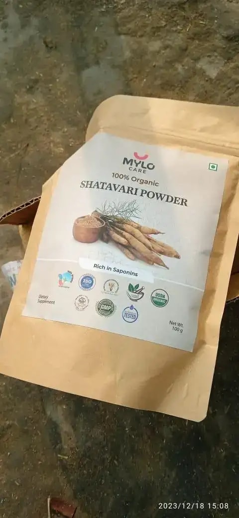Shatavari Powder for Women | Improves Lactation | Promotes Hormonal Balance | Relieves Stress & Anxiety | Clinically Tested - 100 gm
