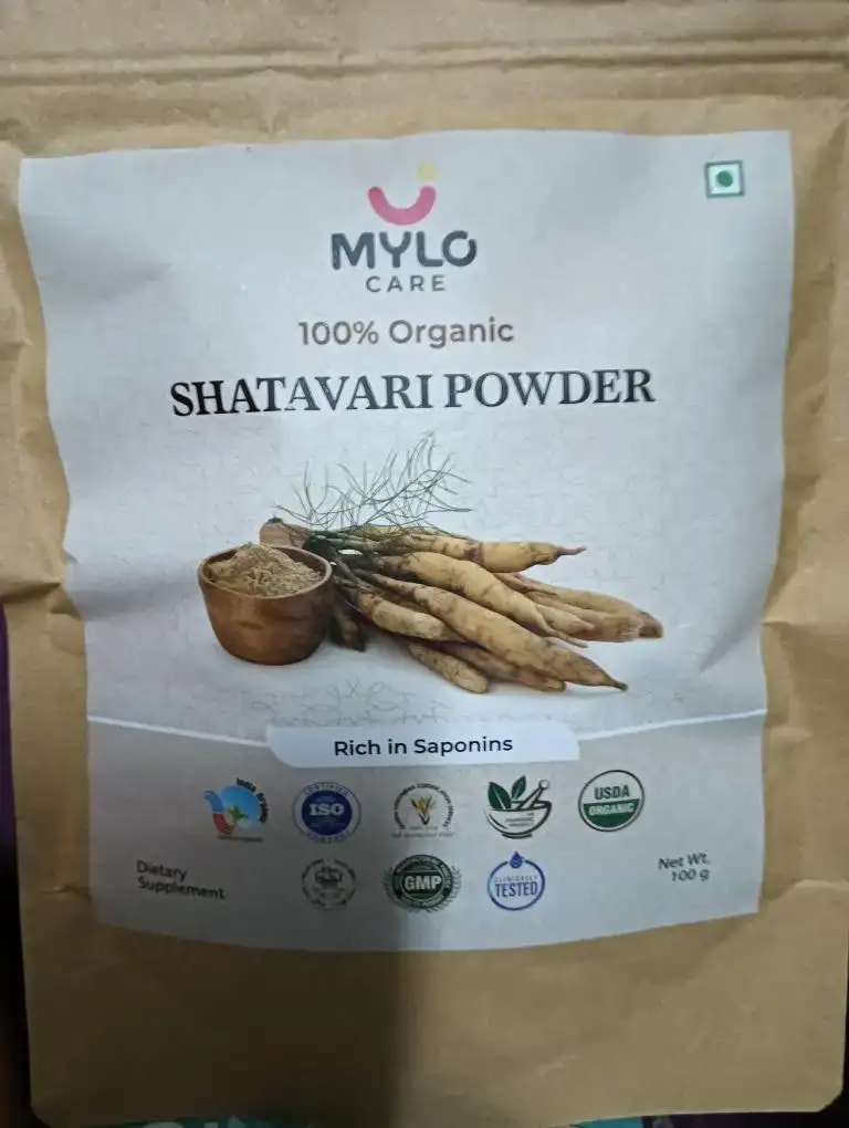 Shatavari Powder for Women | Improves Lactation | Promotes Hormonal Balance | Relieves Stress & Anxiety | Clinically Tested - 100 gm