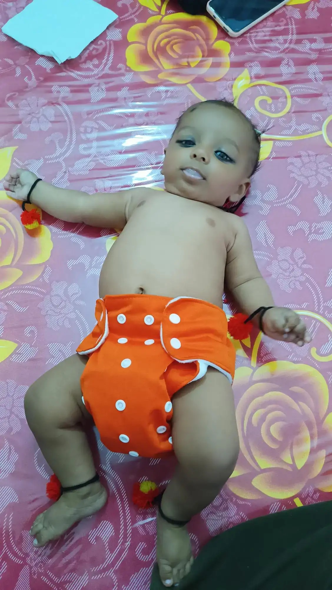 Adjustable Washable & Reusable Cloth Diaper With Dry Feel, Absorbent Insert Pad (3M-3Y) | Oeko-Tex Certified | Prevents Rashes - Assorted Colors - Pack of 4