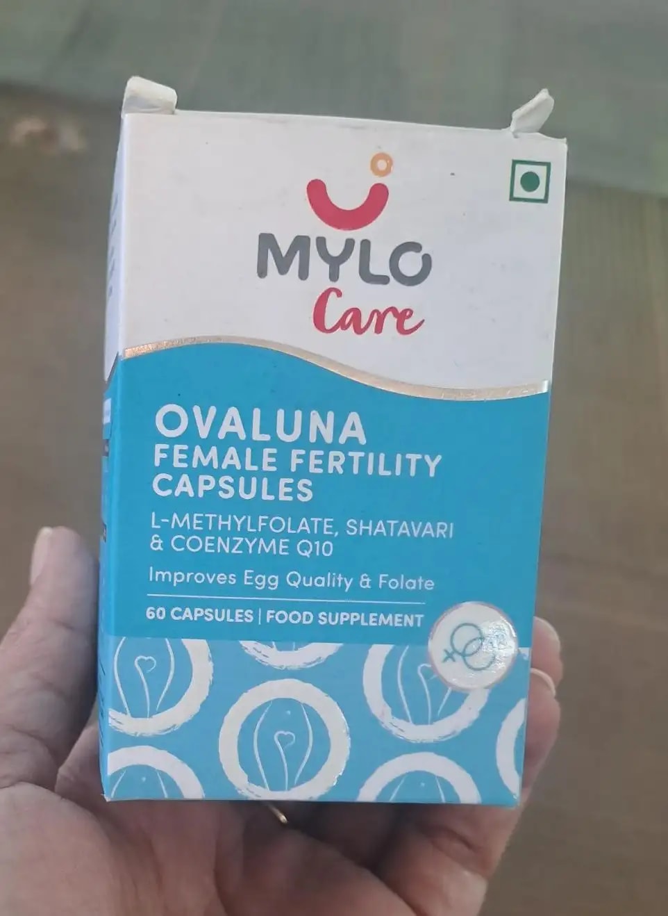 Mylo Ovaluna Conception Fertility Supplements for Women | Prenatal Vitamins | Promote Natural Conception | Improve egg quality, Hormone Balance, Cycle Consistency | Aid Ovulation | 60 Vegetarian Capsules