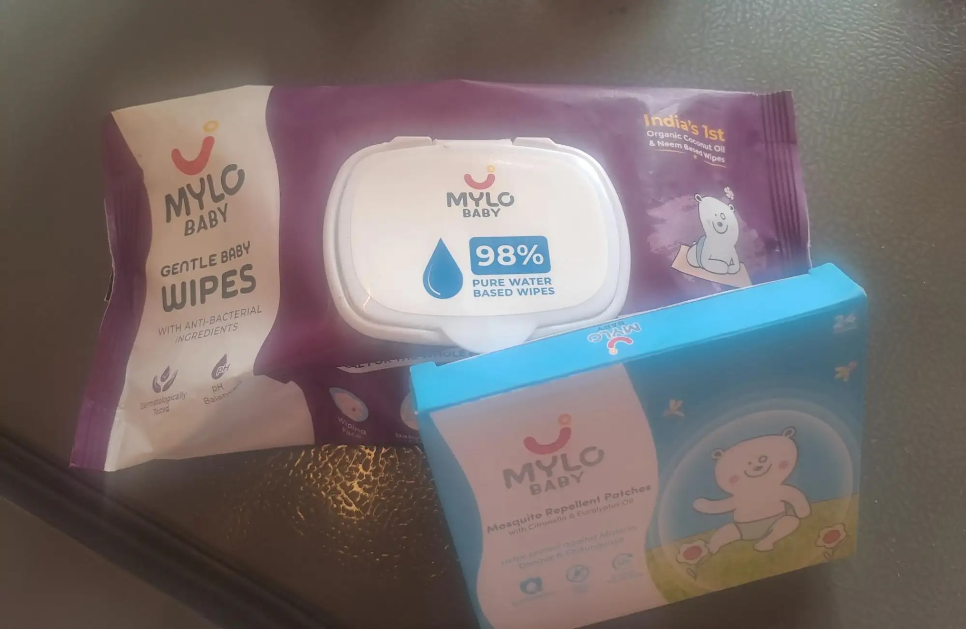Gentle Baby Wipes With Lid (Pack of 2) + Mosquito Patches (Pack of 24)