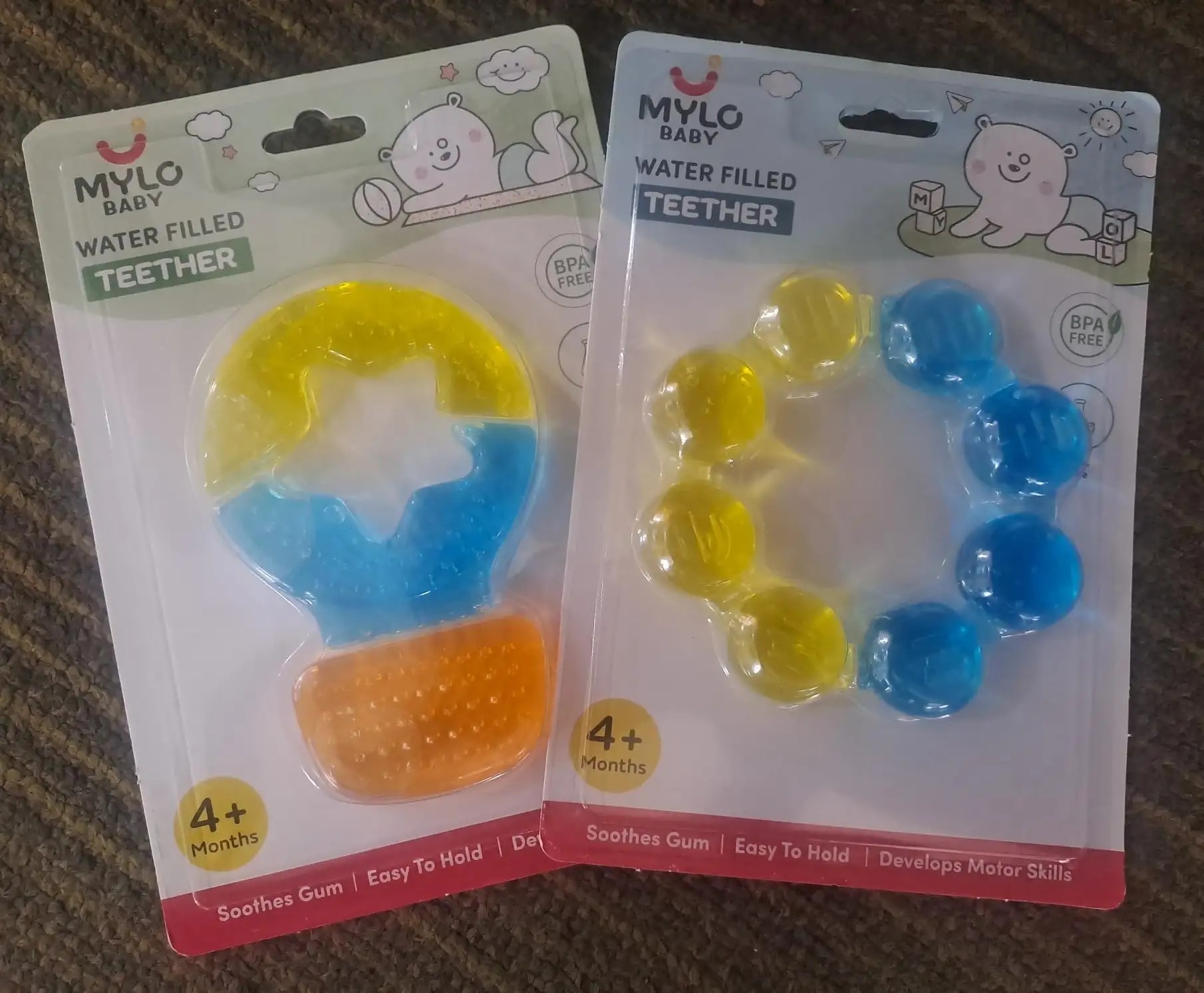 Teether for Kids | Relieves Sore Teething Gums | BPA Free, Food Grade & Non Toxic | ISI Marked | Easy to Hold | Pack of 3 - 1 Ring + 2 Hot Air Balloon