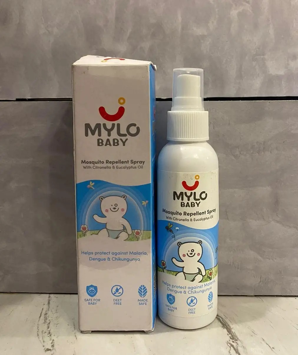 Baby Mosquito Spray | 100% Natural Ingredients | Protects Against Dengue, Malaria, Chikungunya | 100 ml - Pack of 2