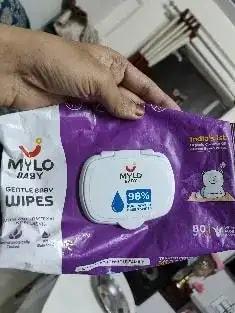 Gentle Baby Wipes With Lid - Organic Coconut Oil, Neem, Aloe Vera and Vitamin E | 98% Pure Water | Dermatologically Tested (Pack of 3) - 72 Wipes Per Pack