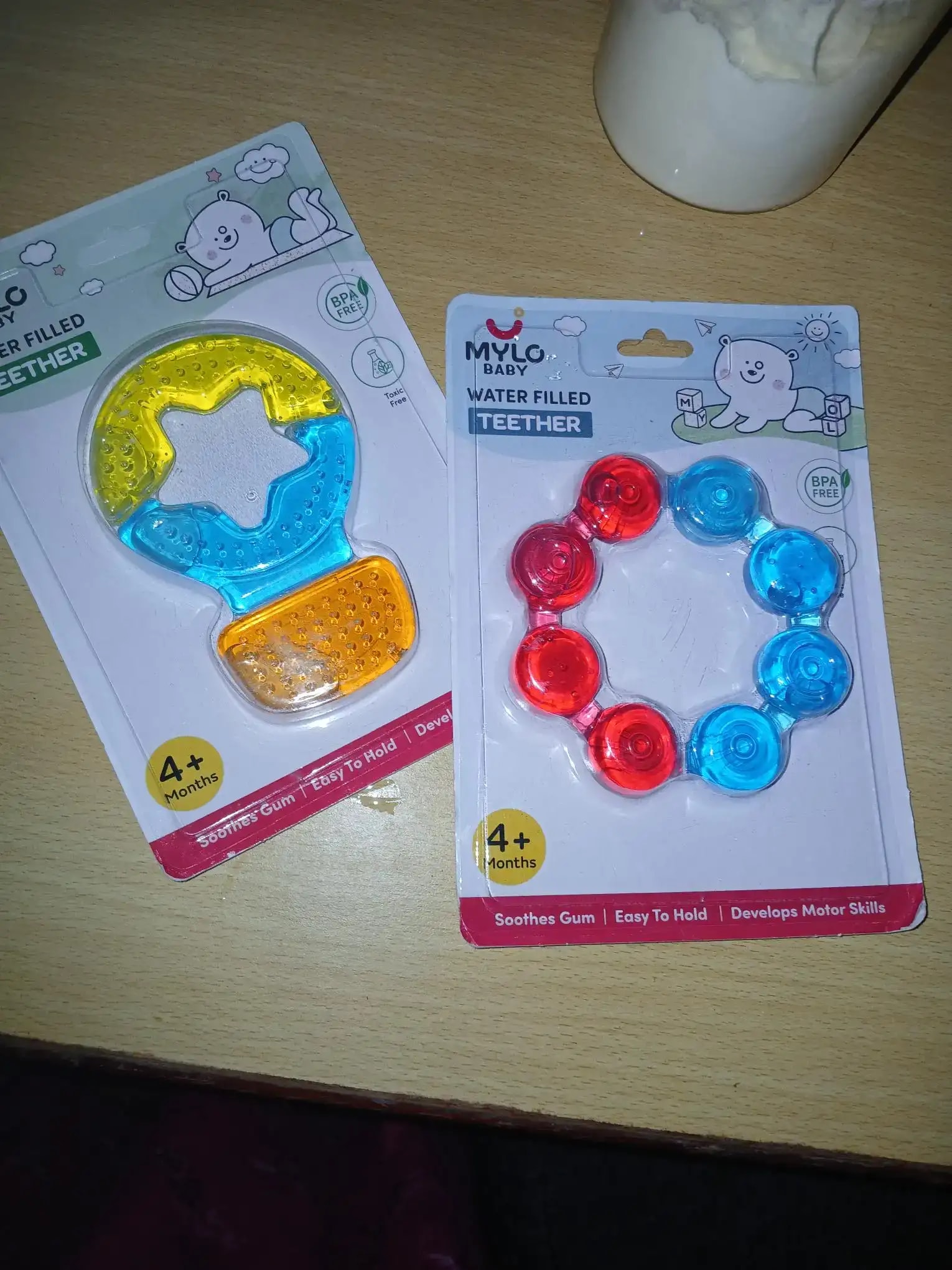 Teether for Kids | Relieves Sore Teething Gums | BPA Free, Food Grade & Non Toxic | ISI Marked | Easy to Hold | Pack of 3 - 1 Ring + 2 Hot Air Balloon