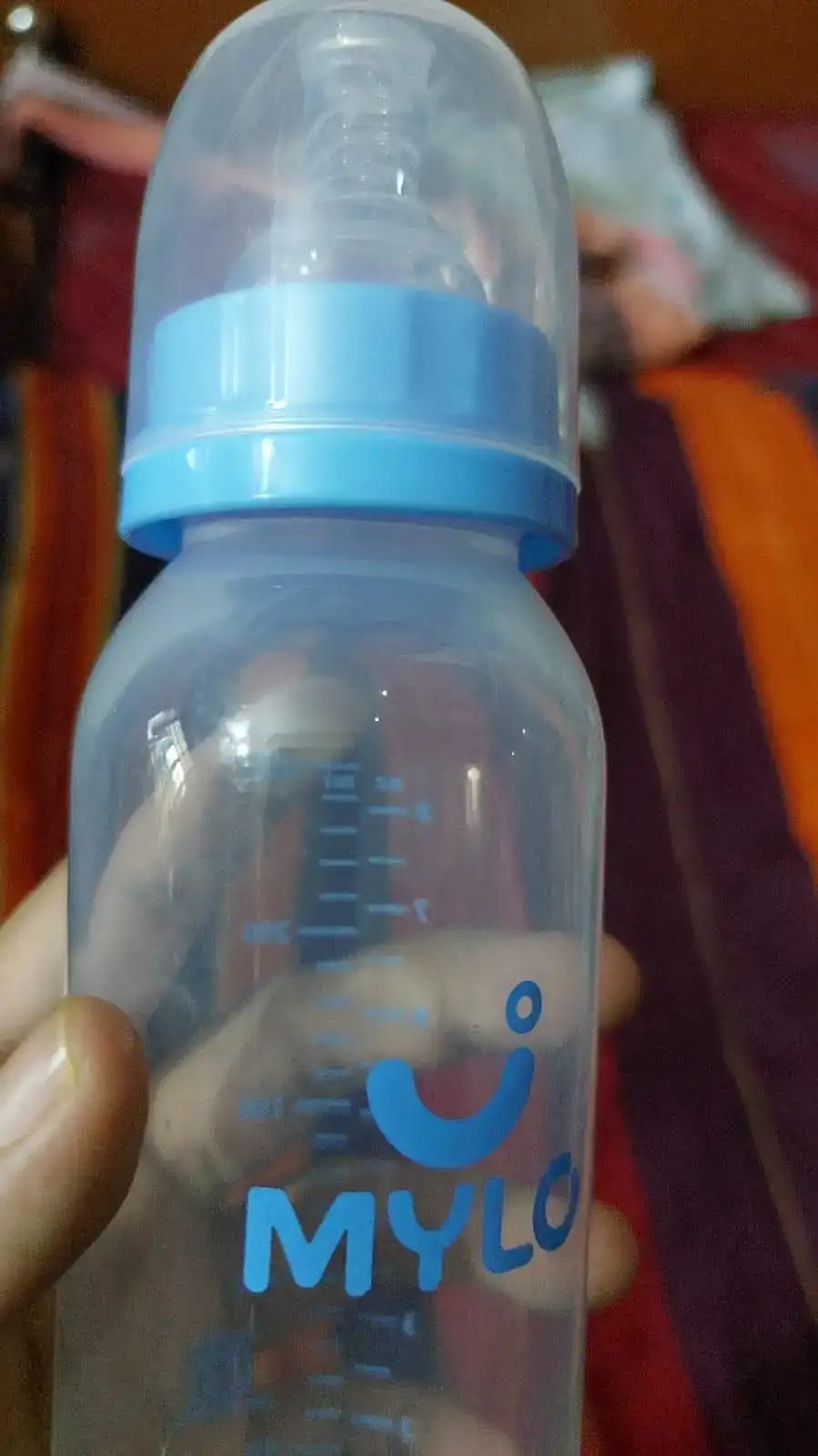 2-in-1 Baby Feeding Bottle | BPA Free with Anti-Colic Nipple & Spoon | Easy Flow Neck Design - Lion & Giraffe 125ml & 250ml