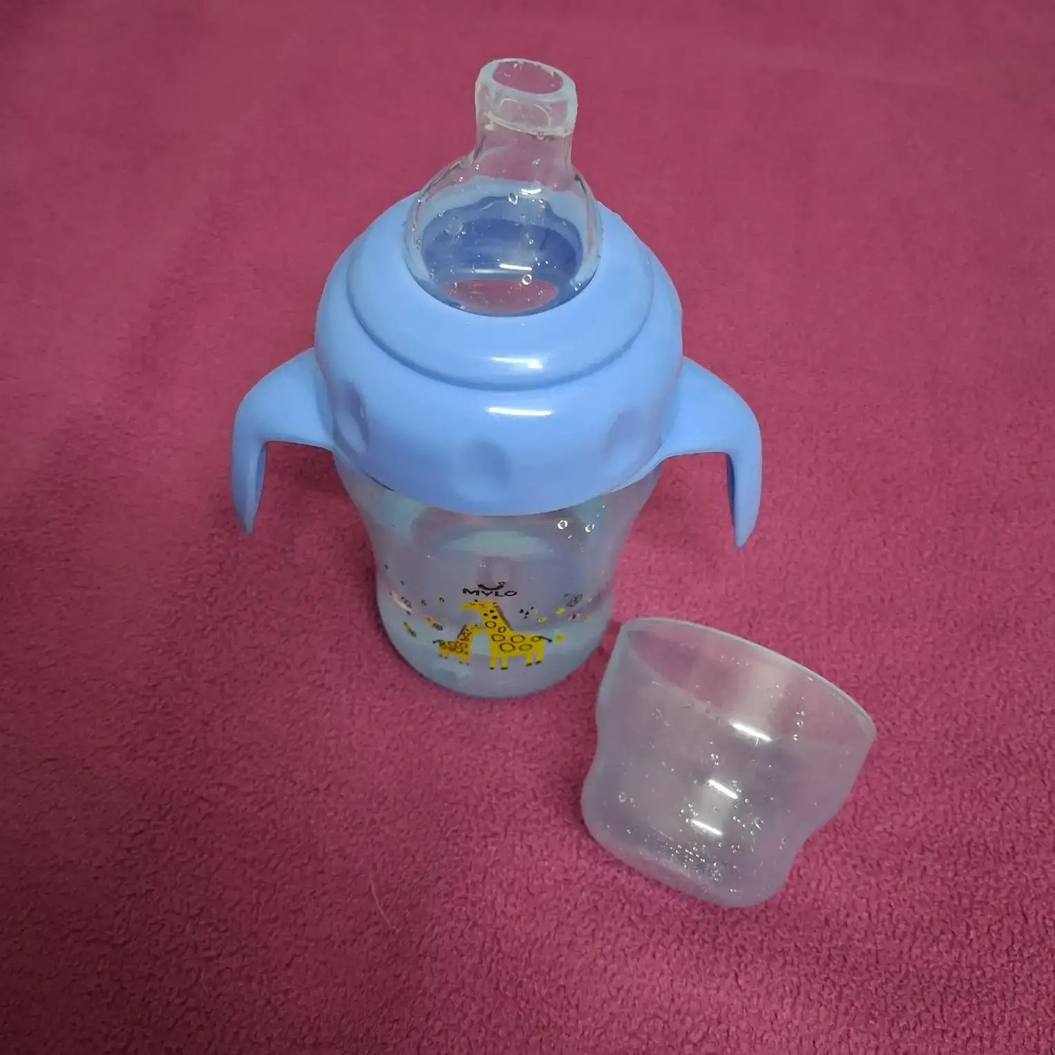Baby Sipper | 2-in-1 Convertible Sipper with Spout & Straw | Sipper Bottle for Kids - 150ml - BPA-Free (Green)